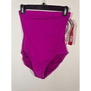 SPANX Swim High Rise Bottoms‎ Shapewear Berry Purple Size 8 NWT